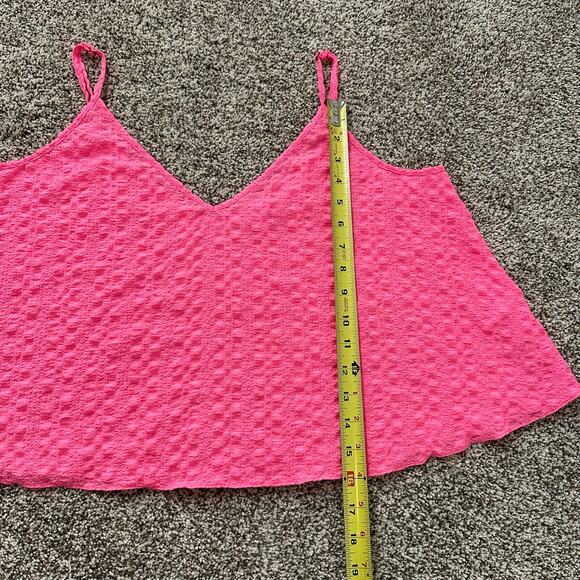 Lilly Pulitzer bright pink textured tank top size L - Picture 9 of 13